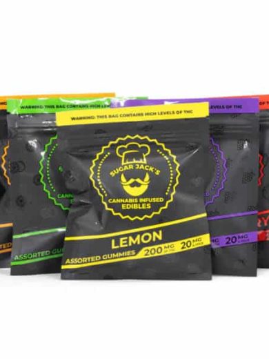200mg THC Assorted Gummies (Sugar Jack’s)