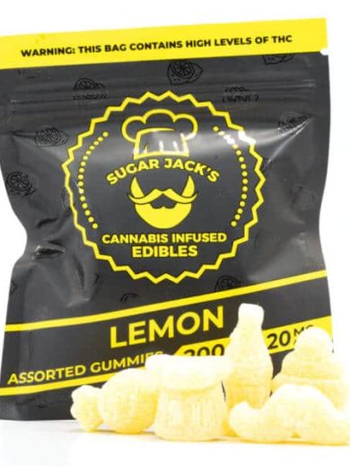 200mg THC Assorted Lemon Gummies (Sugar Jack’s)