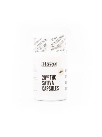 20mg THC Sativa Capsules (Mary’s Edibles)