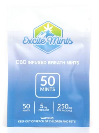 250mg CBD Breath Mints (Excite Mints)