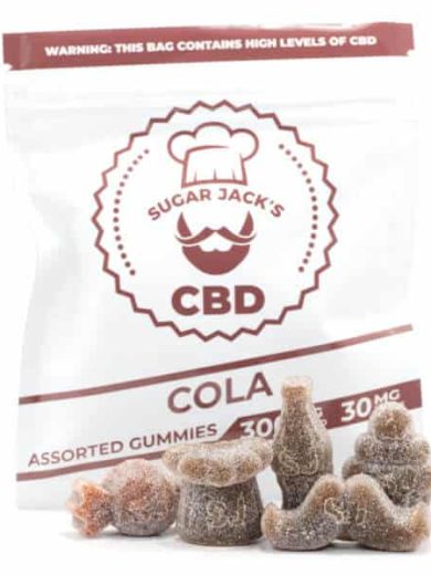 300mg CBD Assorted Cola Gummies (Sugar Jack’s)
