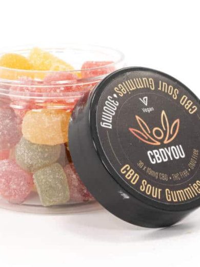 300mg CBD Infused Sour Gummies (CBD You)