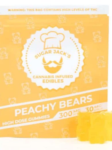 300mg High Dose Peachy Bears (Sugar Jack’s)