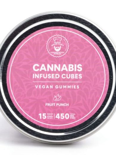 450mg THC Vegan Fruit Punch Gummies (Sugar Jack’s)