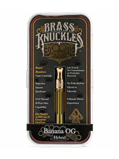 Banana OG Brass Knuckles Vape Cartridge