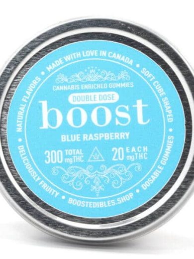 Blue Raspberry 300mg THC Cubes (Boost Edibles)