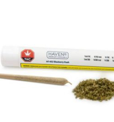 Blueberry kush pre-rolled joints