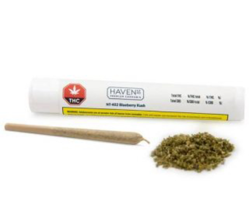 Blueberry kush pre-rolled joints