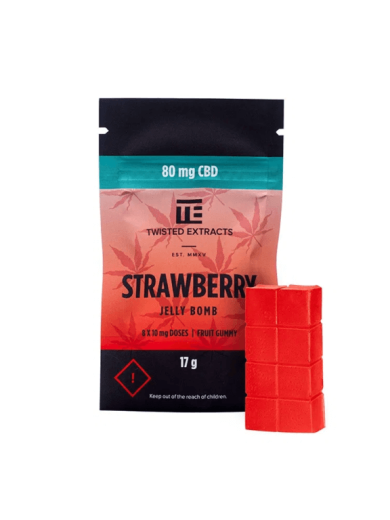 CBD Strawberry Jelly Bomb (Twisted Extracts)