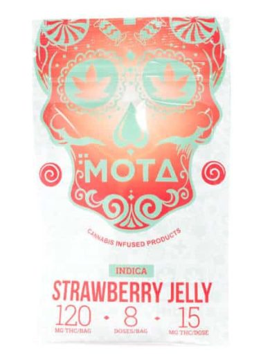 Indica Medicated Strawberry Jelly 120mg THC (Mota)
