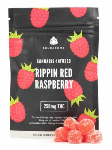 Rippin Red Raspberry Vegan Gummies (BuudaBomb)