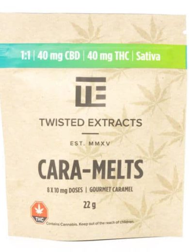 Sativa 1:1 THC/CBD Cara-Melts (Twisted Extracts)