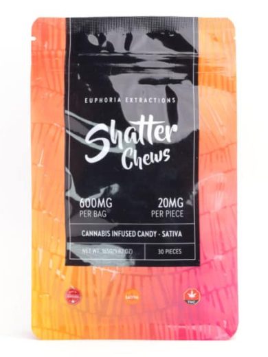 Sativa 600mg Shatter Chews (Euphoria Extractions)
