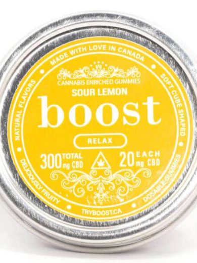 Sour Lemon 300mg CBD Cubes (Boost Edibles)