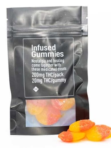 Sour Peaches 200mg THC (Custom 420)