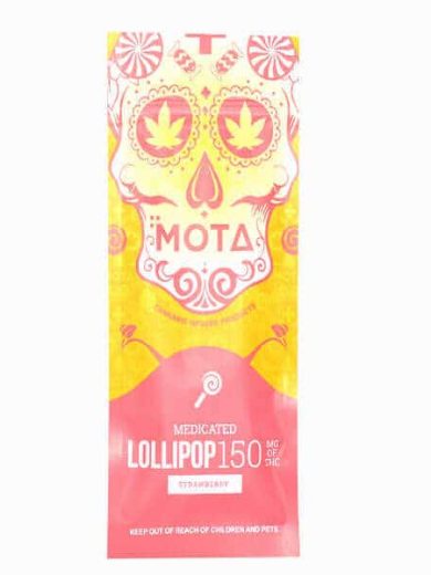 Strawberry Lollipop 150mg THC (Mota)