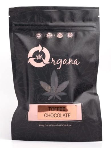 THC & CBD Toffee Chocolate Bar (Organa)