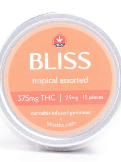 Tropical Assorted 375mg THC (Bliss Edibles)